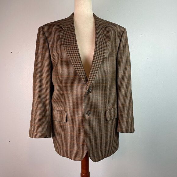 Jos. A. Bank Other - Jos. A. Banks Brown Wiol Textured Sport Coat with Notched Lapel Size 42S EUC